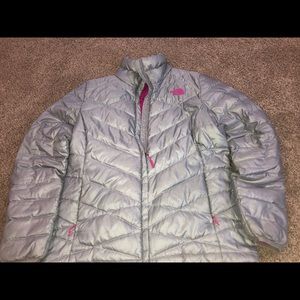 Women’s The North Face Grey Silver Coat Size Large